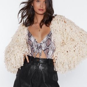 Nastygal Shaggy Jacket